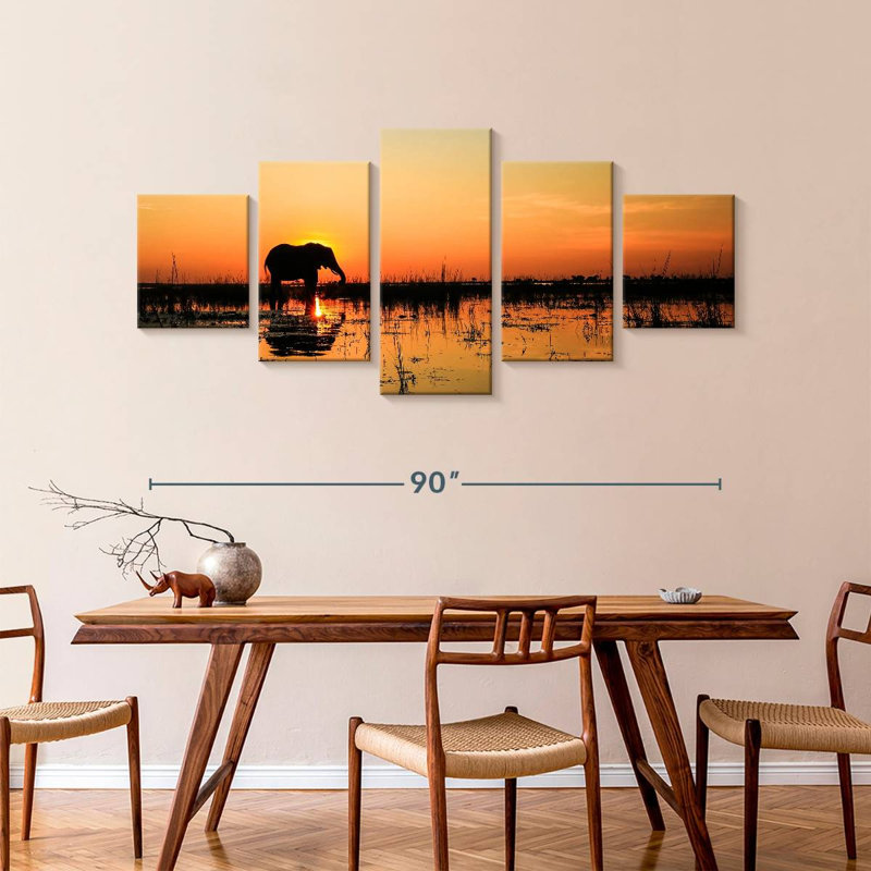 Elephant River, 42" H x 92" W