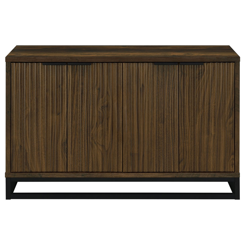 4-door Engineered Wood Accent Cabinet
