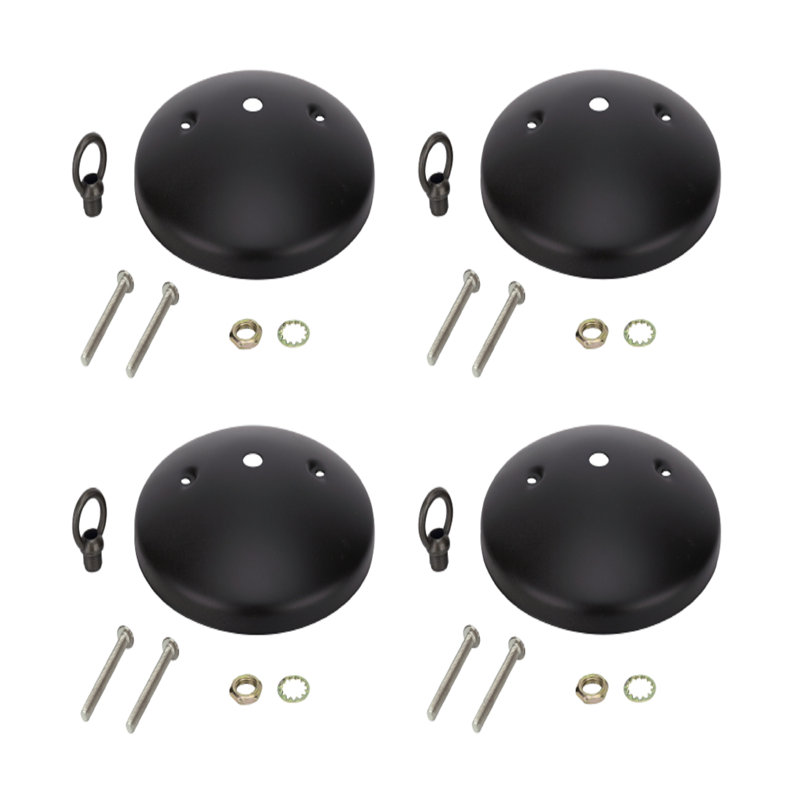 Light Fixture Canopy, Black