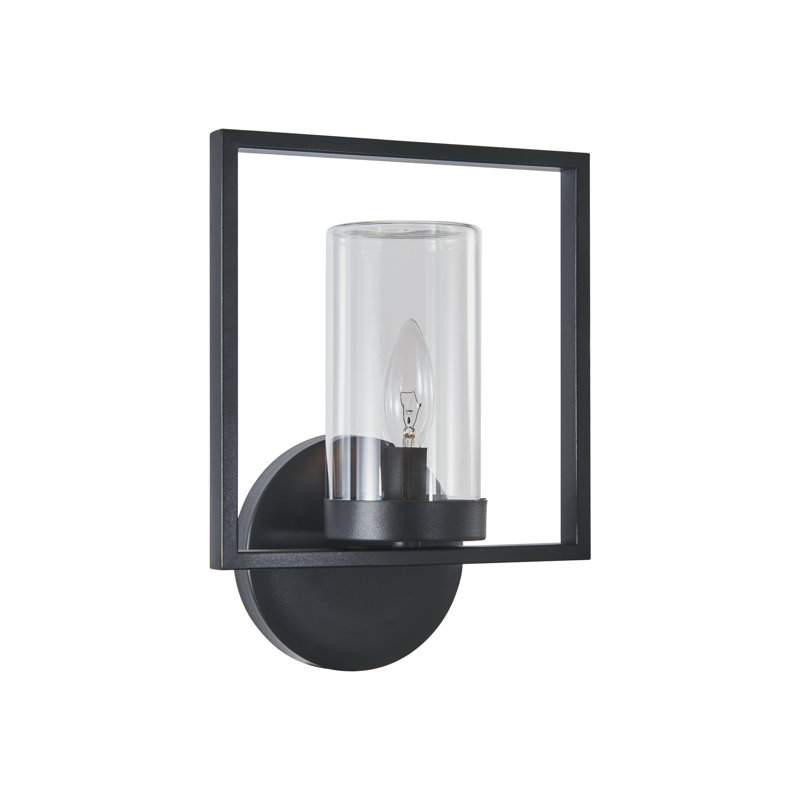 Dimarco Aluminum Wall Light, 12.5" H x 9" W x 5.5" D, Textured Black