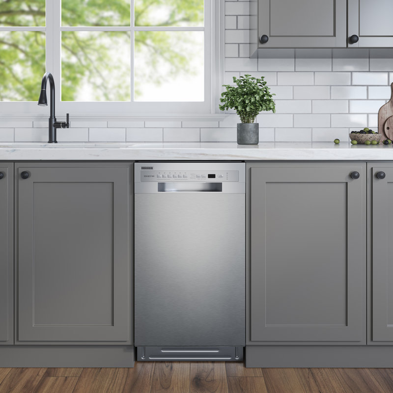 18" 52 dBA Built-In Full Console Dishwasher, Stainless Steel