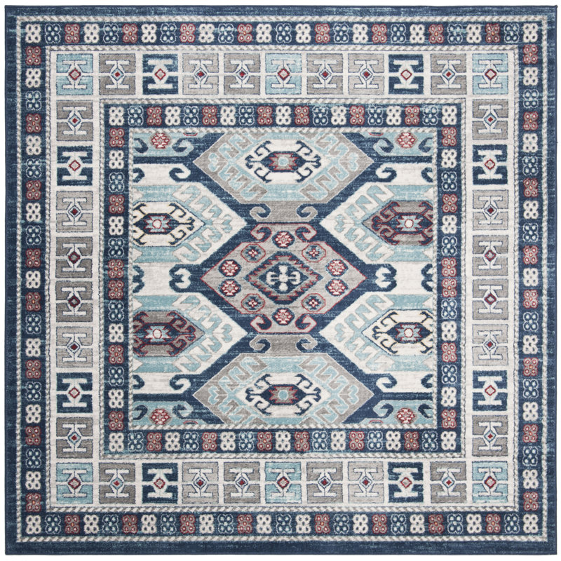 Sereno Performance Oriental Rug, Square 6'7"