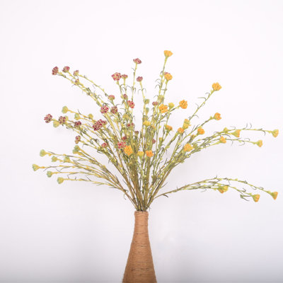 Artificial Wildflower Floral Arrangement With Long Stems For Vase Filler Table Decoration Home Decor