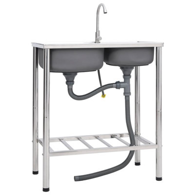 Belfry Kitchen 420mm W Single Bowl Steel Kitchen Sink