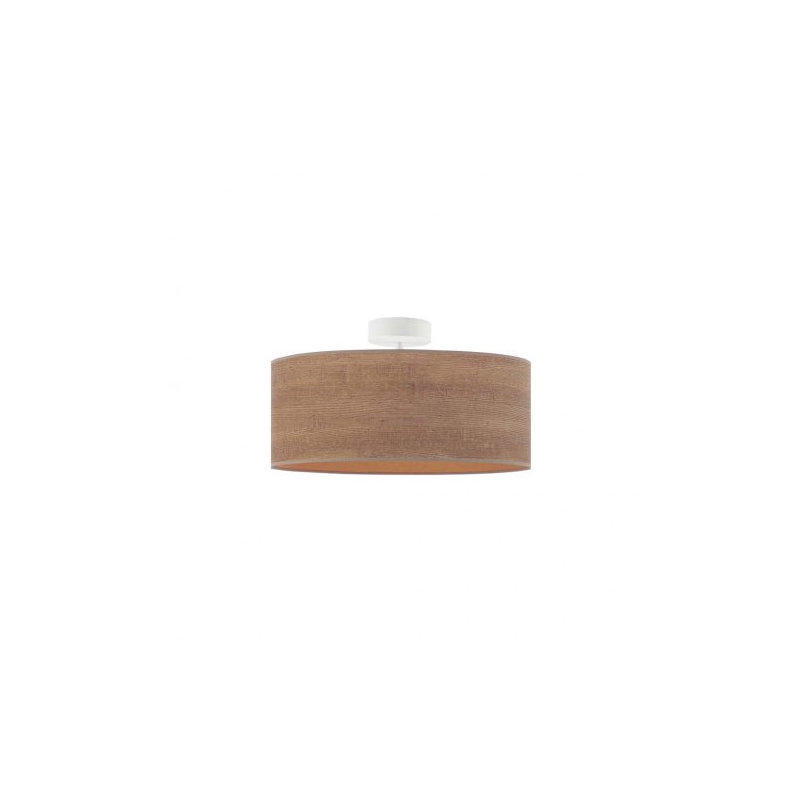 Bishock Fabric Semi Flush Mount, Khaki