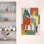 Abstrait cheval coloré abstrait, impression audacieuse cheval coloré-129967507