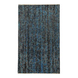 Moraine Wool Area Rug in Black/Blue