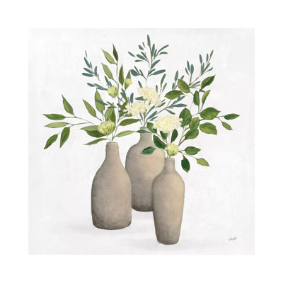 Natural Bouquet II White by Julia Purinton - Wrapped Canvas Print