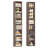 Gracyn 72" H Modern Wood 8-Tier Narrow Library Bookcase with Adjustable Shelves, Standard Storage-2097796093-2116139486