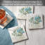 Paquet de 4 sous-verres Mason Jars & Florals