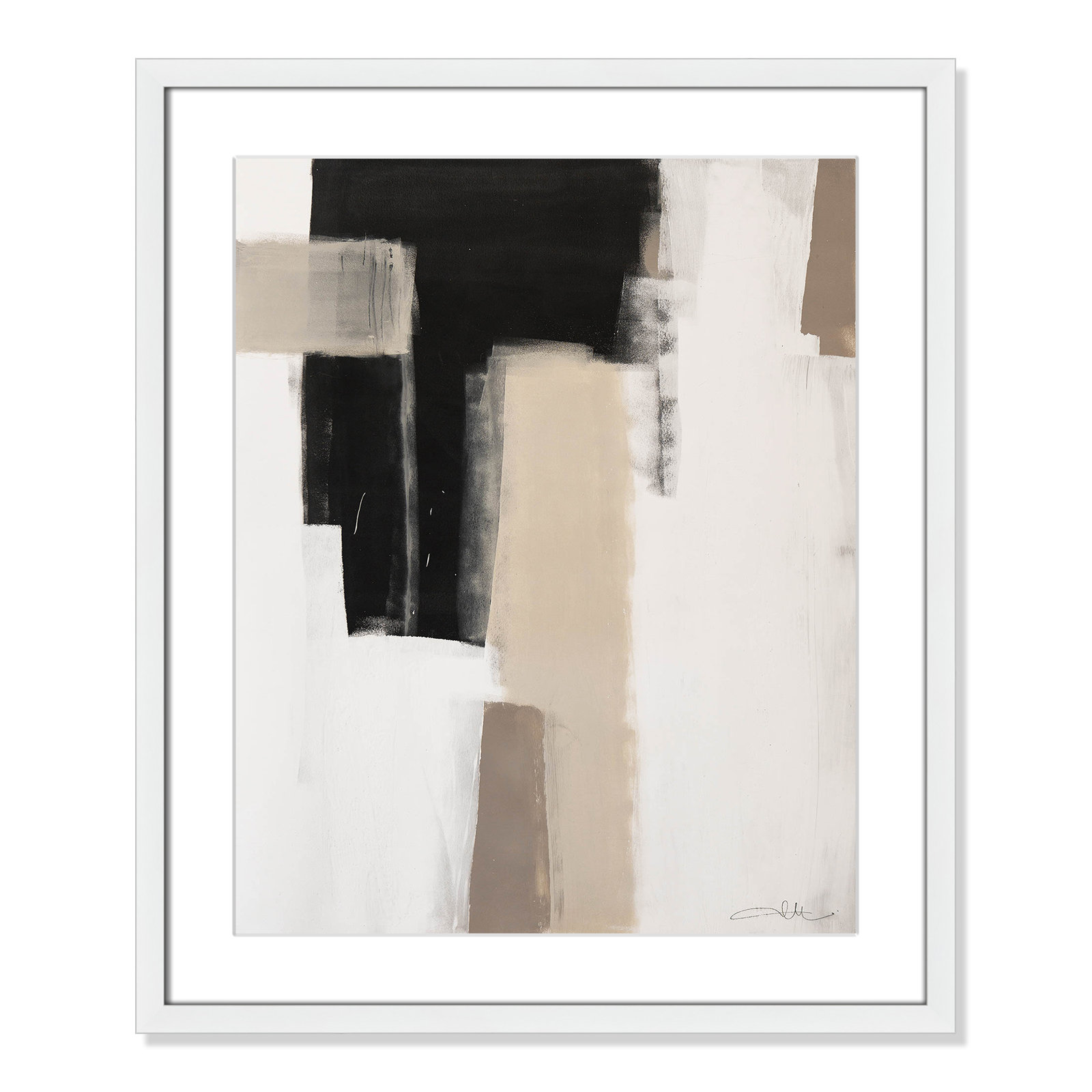 Earth Scapes I by Casa Fine Arts, White Matted Picture Framed, 25.5" H x 21.5" W x 1.25" D