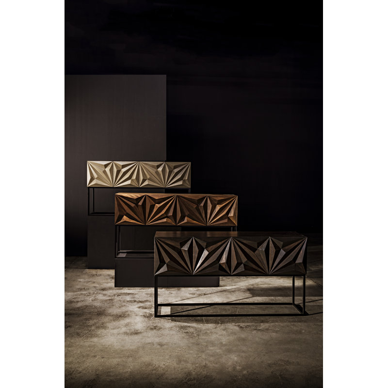 Zurich 60'' W Solid Wood Console Table, Bleached Walnut