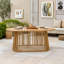 Table de salle à manger ovale pour l'extérieur