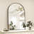 Rasto Aluminum Framed Arched Wall Mounted Bathroom Vanity Mirror-1879750147-1879750149