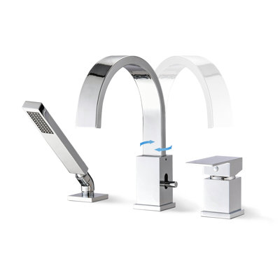 1 Handle Deck Roman Tub Faucet with Diverter