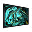 Art abstrait marbré turquoise abstrait - décoration murale moderne en toile-1317231367-1317231391