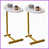 Plateau blanc / base or