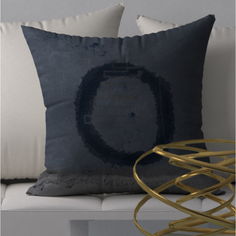 Chic Abstract Reversible Throw Pillow, 20" x 20"