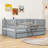 Storage Wooden Floor Bed with Guardrails and 2 Drawers-93548537-93548538