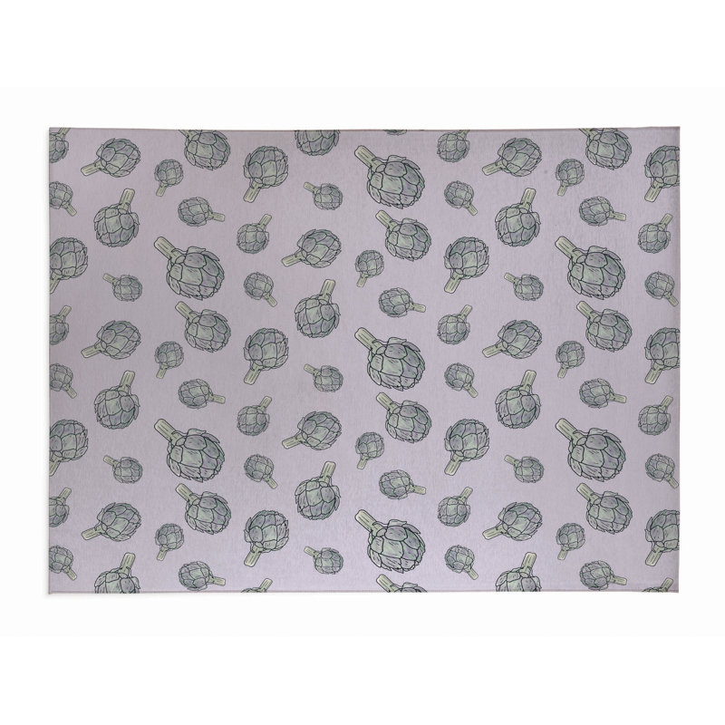 Summer Artichoke Outdoor Rug, Rectangle 2' x 3'