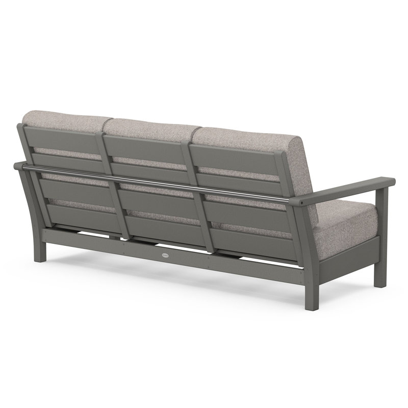 Harbour Deep Seating Sofa, Weathered Tweed, Slate Gray