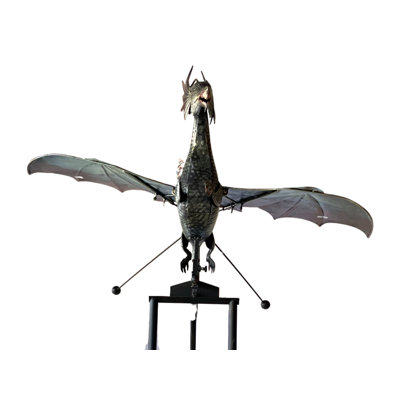 Large Flying Dragon Kinetic Rocker Garden Stake