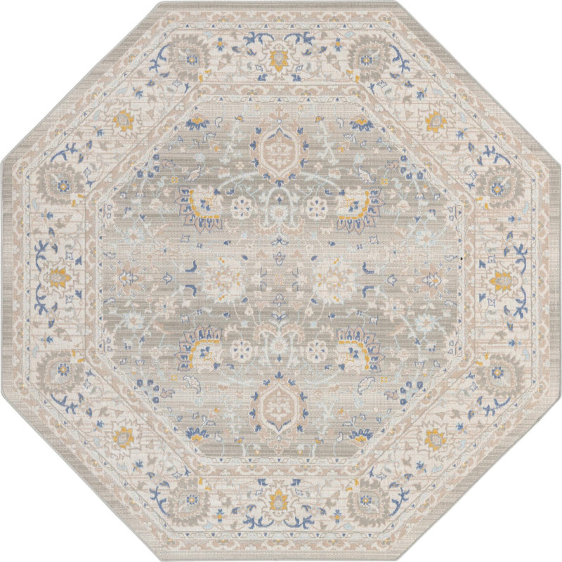 Denena Oriental Indoor Rug, Octagon 7'