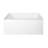 Kingston Brass Aqua Eden 48-Inch Acrylic Rectangular 3-Wall Alcove Tub, Drain Hole-49719166