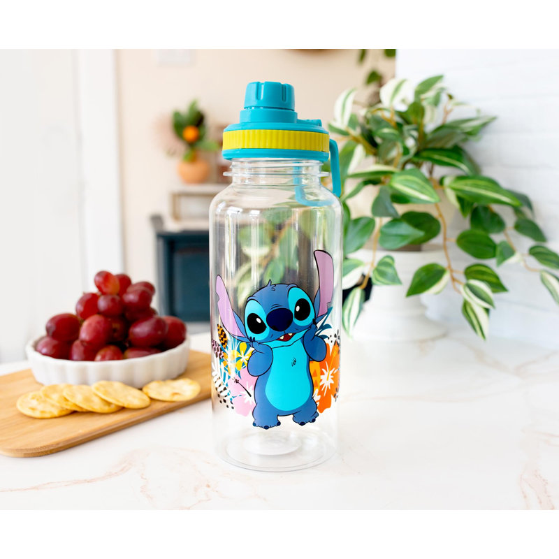 Bouteille d'eau 32 oz Silver Buffalo Lilo & Stitch Flowers