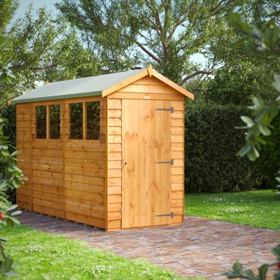 Powersheds Timber Overlap Apex Garden Shed