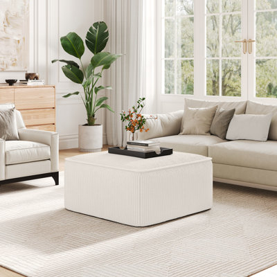 Orrey Upholstered Ottoman by Wade Logan