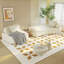 Ensemble de canapé modulaire surdimensionné de luxe moderne et luxueux, canapé en chenille moelleux rembourré avec dossiers amovibles et coussins moelleux, canapé à siège profond et canapé-lit pour le salon, le bureau