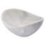 Lavabo de salle de bain ovale fait à la main Canoe Stone-37129862