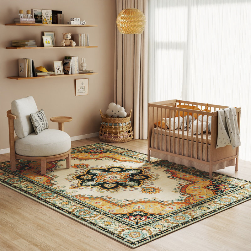 Oriental Classical Design Indoor Anti-Slip Area Rug