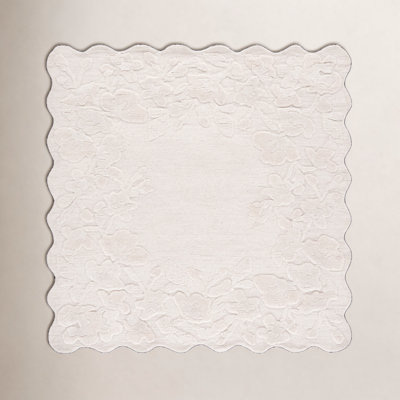 Hand-Tufted Wool Floral Rug