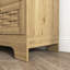 Commode 6 tiroirs en bois pour la chambre à coucher, grande commode double avec tiroirs larges, commode moderne, commode de rangement, commode pour chambre de bébé, salon, couloir, chambre à coucher, chambre d'enfant