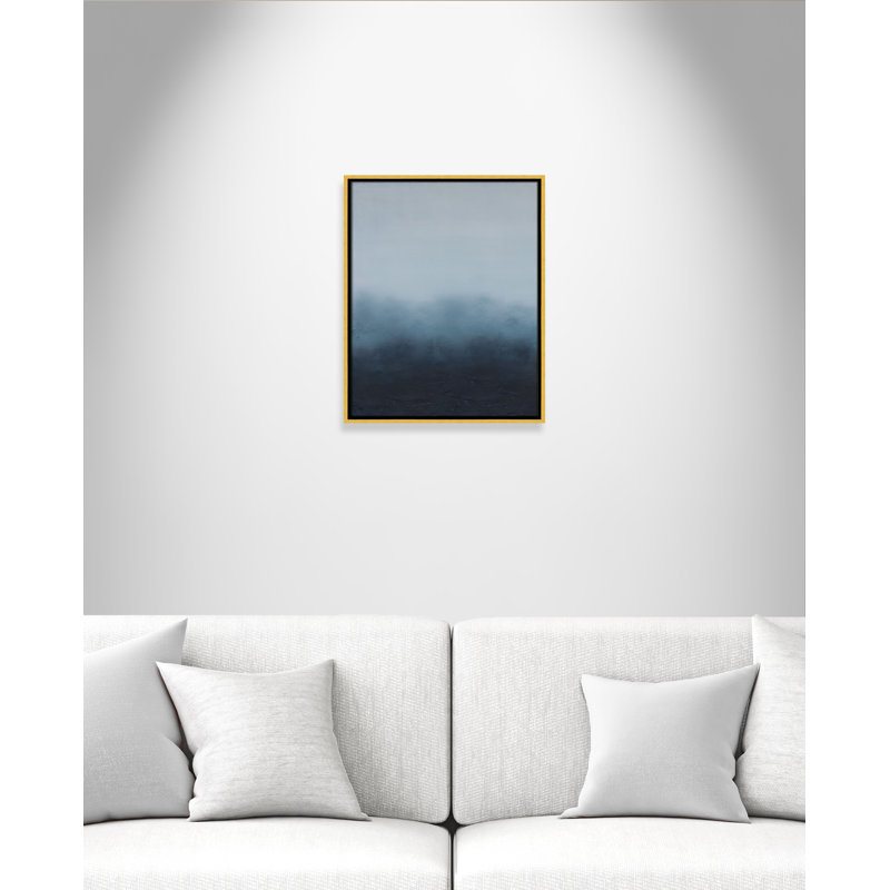 «Elemental II Print» par S.H. Khân, 17.5' W x 21.5' H, Flotteur doré