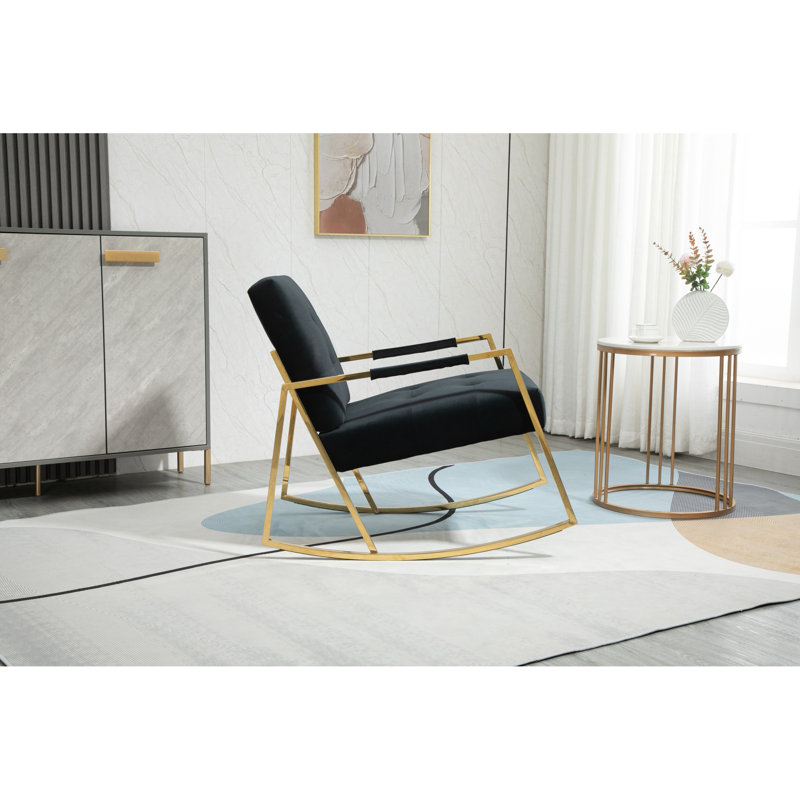 Chaise berçante, Noir