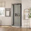 Ensemble de douche ronde réversible avec cadre Breeze l 40,08 po x P 40,08 po x H 76,97 po Breeze