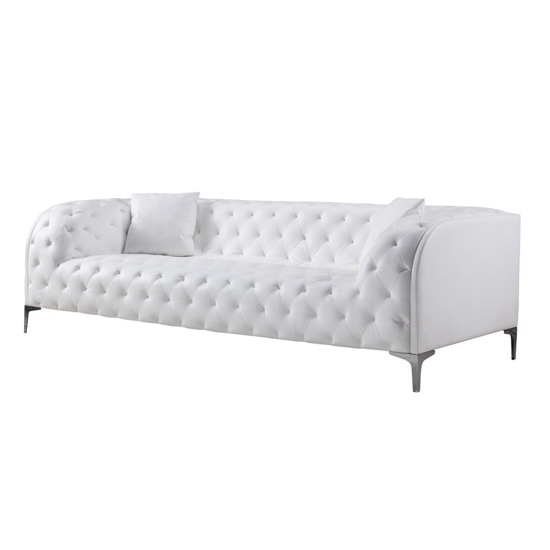 Shauna Tuxedo Arm Sofa, 28" H x 90" W x 39" D