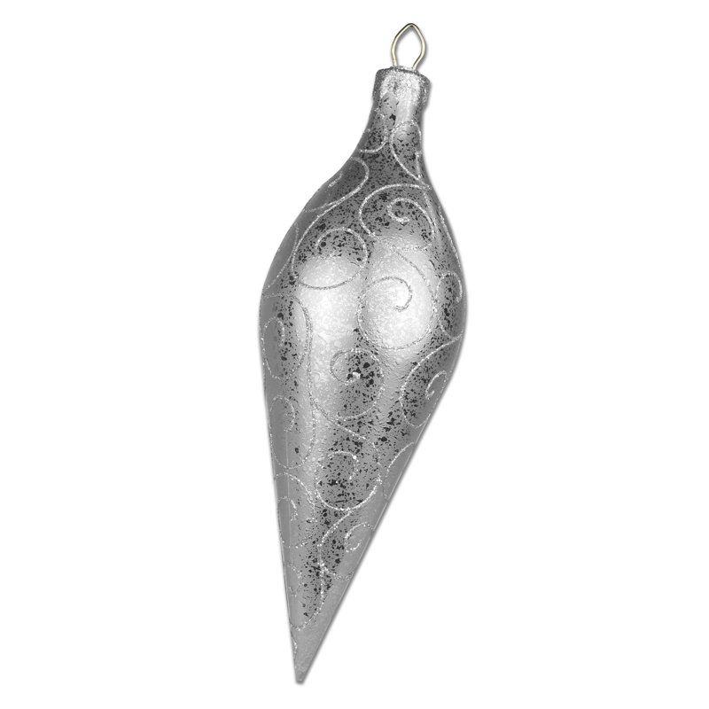 16" Finial Ornament, Silver