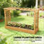 Boîte à fleurs en bois, jardinière en treillis, lit de jardin surélevé