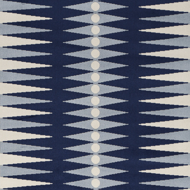 Tissu de backgammon Mary Mcdonald, Bleu