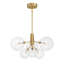 Lustre 6 lumières Meridian en laiton naturel-467454783