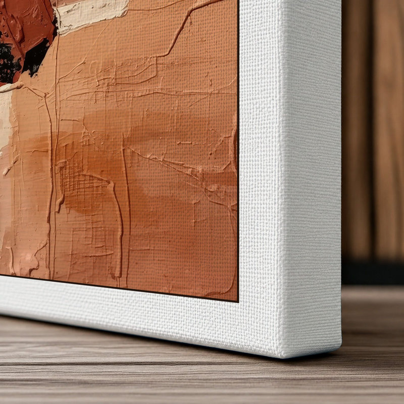 Earth Layers Abstract - Wrapped Canvas, 24x16 - 61.0 x 40.6 cm, White Border