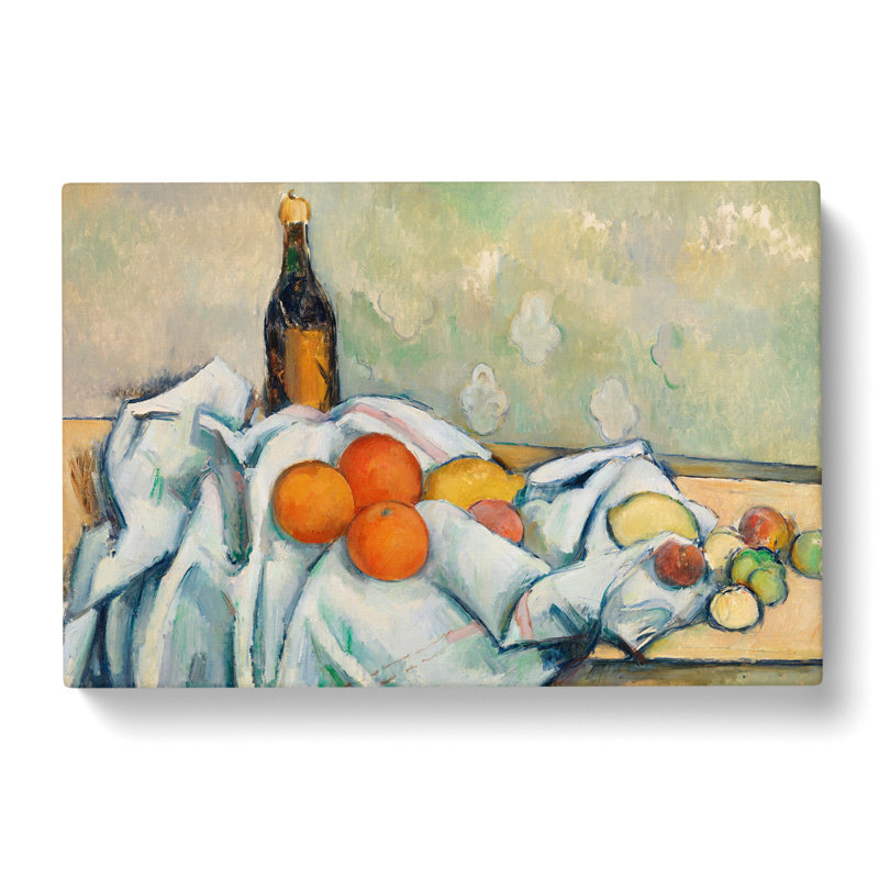 Still Life With Fruit Vol.2 by Paul Cezanne - Wrapped Canvas Painting, 50cm H x 76cm W x 3cm D