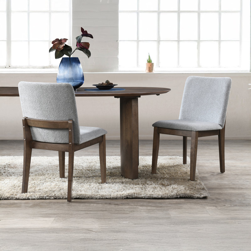 Chaise rembourrée Darrah, Gris