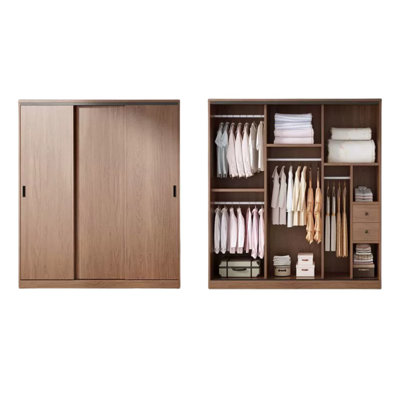 Simple Classic Walnut Wardrobe
