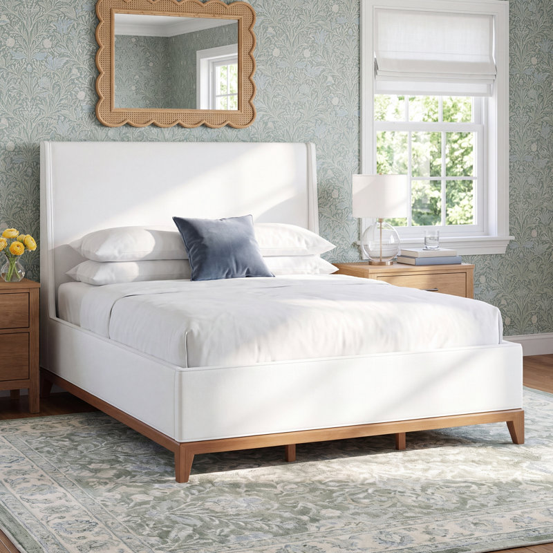 Mya Upholstered Standard Bed, Brown, King