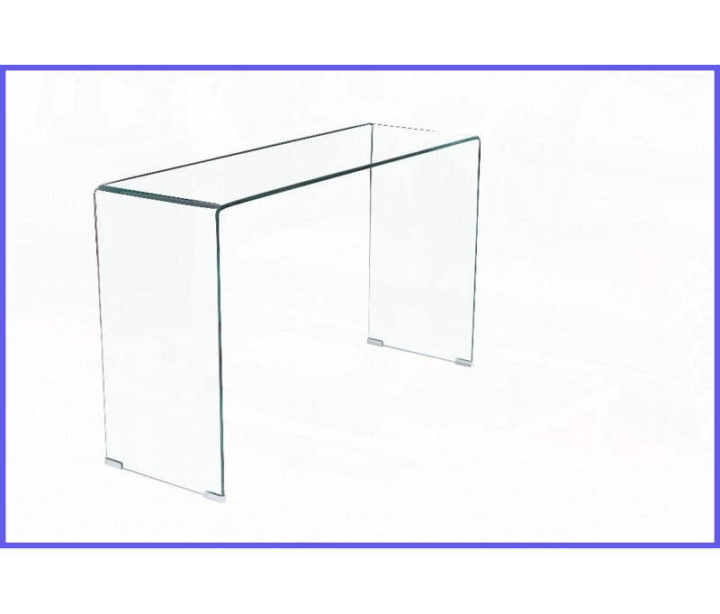 Table basse en verre trempé peu encombrant avec chargement USB, conception simple et facile à nettoyer